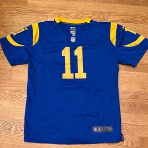 NFL Nike Tavon Austin Rams Blue and Yellow Sports Jersey Boys XL